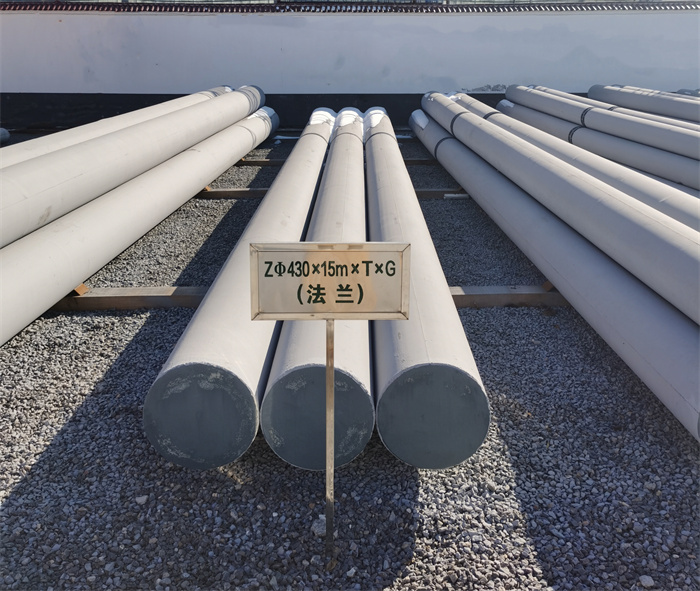 龙城430×15米×T×G砼电力电杆